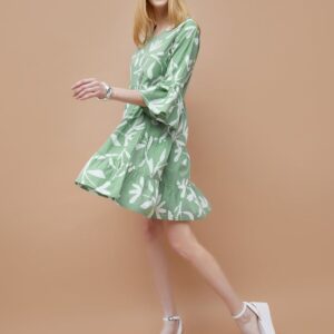 COLOUR ME Floral Printed Tiered Dress